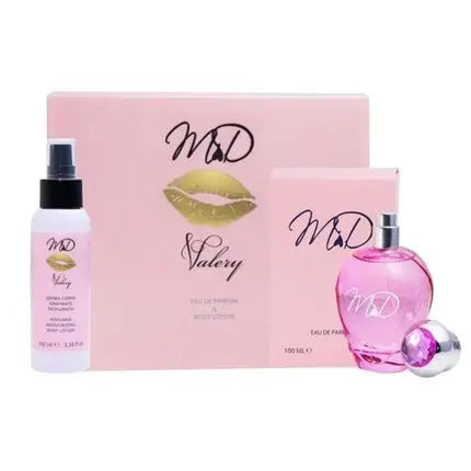 MD Valery Box with EDT Perfume 100ml and Body Lotion 100ml Md