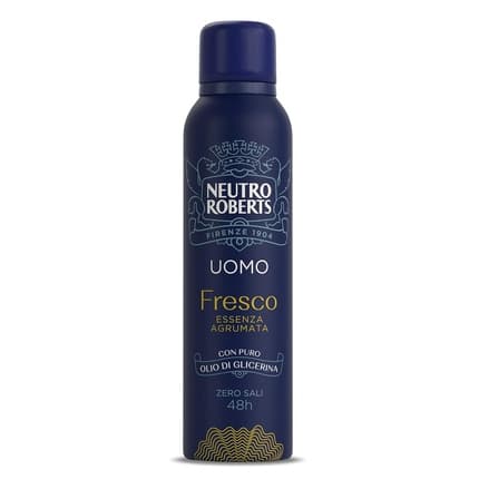 Neutro Roberts 's Deodorant with Citrus Essence and Odor Blockers Aluminum-Free Stain-Free with Pure Glycerin Oil Dermatologically Tested 48h Citrus Essence Déodorant (Déo) Homme 150ml