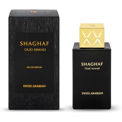 Shaghaf Oud Aswad by Swiss Arabian Unisex 2.5oz Eau de Parfum Spray 75ml