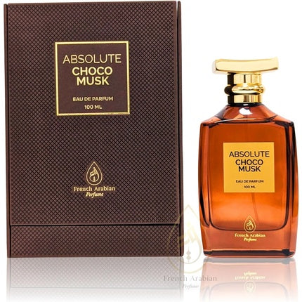 Absolute Choco Musk Perfume 100ml Eau De Parfum Long Lasting Arabic Sweet Musky Caramel Vanilla Perfume for Women and Men French Arabian Perfumes