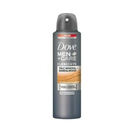 DOVE Men+Care Elements Talc Mineral and Sandalwood Deodorant Spray for Men 150ml Dove