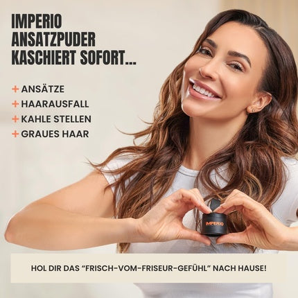 IMPERIO Root Powder Hair Concealer for Hair Thickening Waterproof Makeup 4g Light Blonde