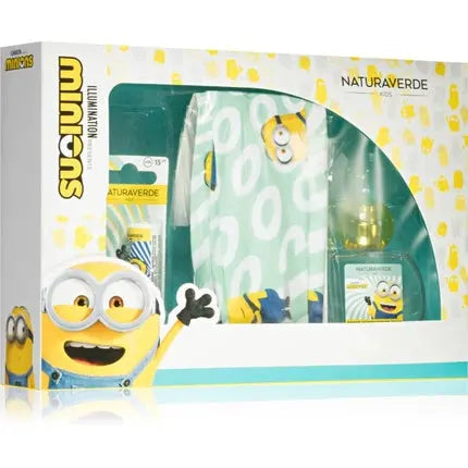 MINIONS Gift Set Neck Warmer Eau de Toilette Natural Spray 50ml Lip Balm Minions