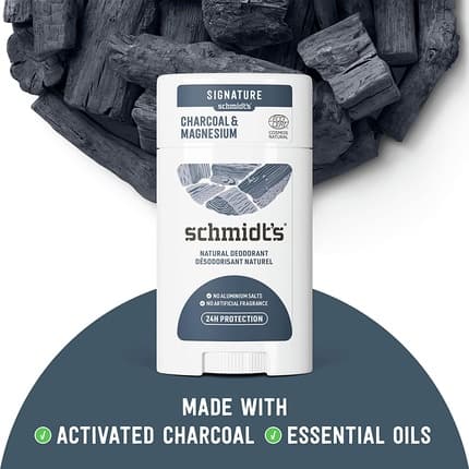 Schmidt's Charcoal & Magnesium Aluminum Free Natural Deodorant 24 Hour Protection Déodorant (Déo) Mixte 50ml