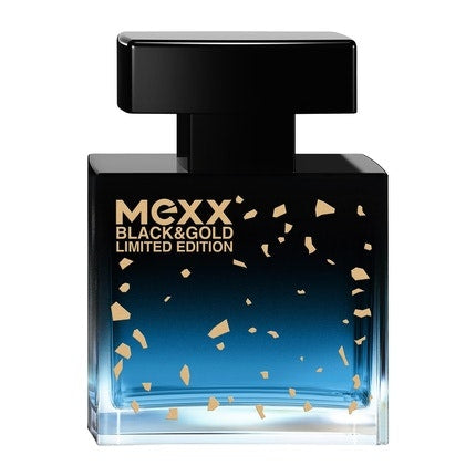 Mexx Black & Gold Limited Edition Man Eau de Toilette Woody-Fruity Men's Fragrance 30ml Mexx