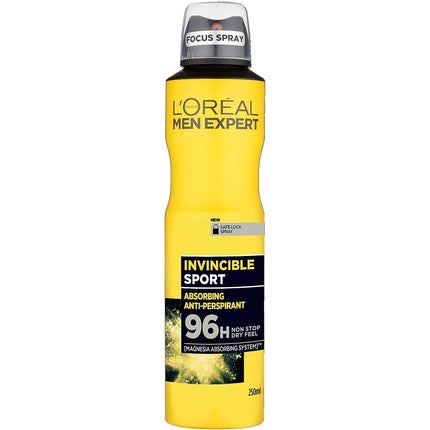 L'Oréal Men Expert Invincible Sport 96H Anti-Perspirant Spray Deodorant for Men 250ml L'Oréal