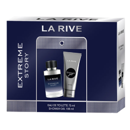 La Rive Extreme Story Coffret Eau de toilette  75ml and 100ml Shower Gel - New La Rive