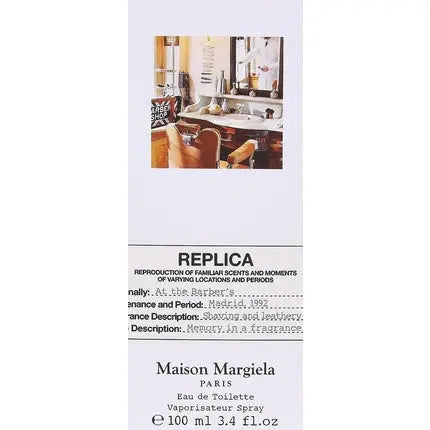 Maison Margiela Replica At The Barber's EDT 3.4 Ounce Fresh 3.40 Fl Oz Maison Margiela