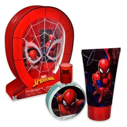 Marvel Spider Man Kids 1.7oz EDT Spray 3.4oz Shower Gel 2 Piece Gift Set Marvel