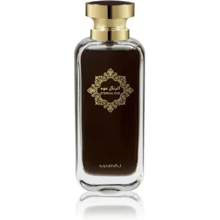 Maryaj Eternal Oud Eau De Toilette For Unisex 100ml Oriental Fragrance with Sweet Almond Floral Heart of Violet and Rose Musk and Cedarwood Base Long-Lasting Captivating Scent for Men and Women Maryaj