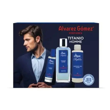 Men's Perfume Set Alvarez Gomez Titanio Homme 150ml Alvarez Gómez