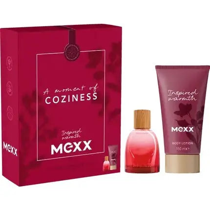 Mexx Inspired Warmth Woman Eau De Parfum Spray 30ml And Body Balm 150ml Set Mexx