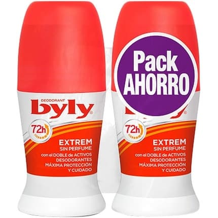 Byly Byly Extrem Roll On Deodorant 2x Déodorant (Déo) Mixte 50ml