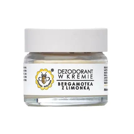 Miodowa Mydlarnia Cream Deodorant Bergamot With Lime 20g Miodowa Mydlarnia