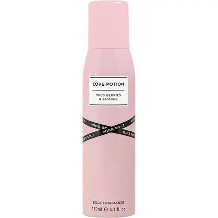 Miss So...? Women's Love Potion Wild Berries & Jasmine Body Mist Fragrance Spray 150ml