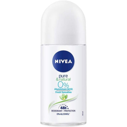 NIVEA Pure & Natural Deodorant Roll-On 50ml Nivea