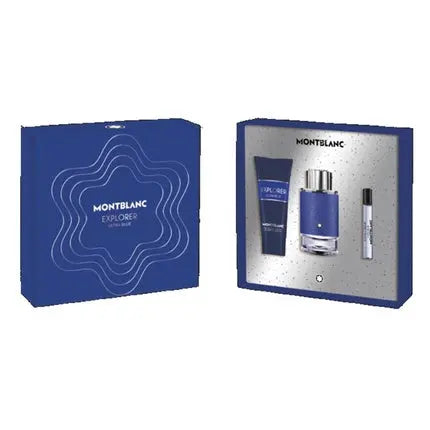 Montblanc Explorer Blue Eau De Parfum Pour Homme 100ml Vaporizer + Aftershave Balm 150ml + Miniature 4.5ml Montblanc