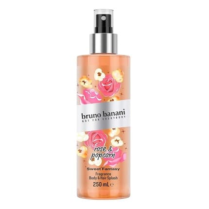 Bruno Banani Sweet Fantasy Rose Popcorn Body Mist Eau de Toilette (EDT) Mixte 250ml