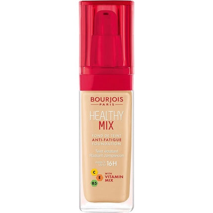 Bourjois Healthy Mix Anti-Fatigue Medium Coverage Liquid Foundation 52 Vanilla 30ml