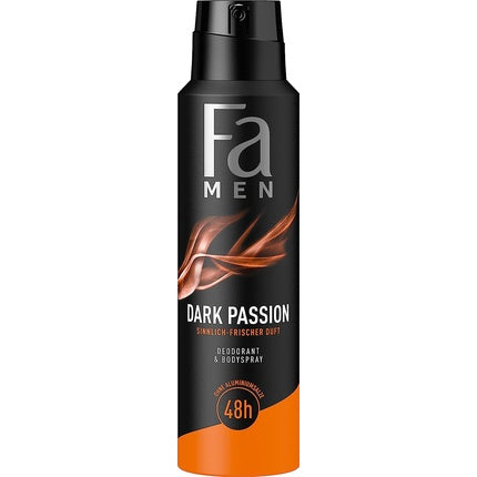 Fa Men Dark Passion Deodorant and Body Spray 48h Protection 150ml FA