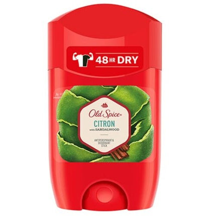 Altes Gewürz Lemon Antiperspirant & Deodorant Stick 48h Dry with Sandalwood 50ml Old Spice