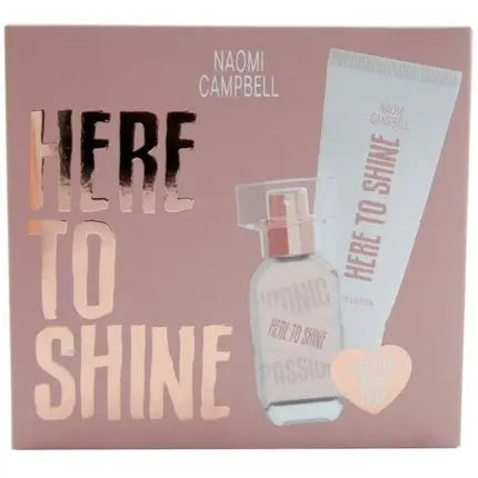 Naomi Campbell Here to Shine Gift Set 15ml EdT and 50ml Body Lotion for Women Naomi Campbell