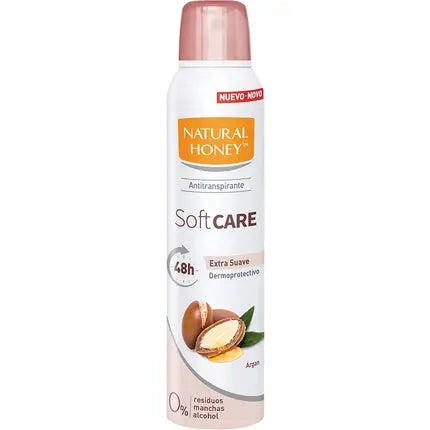 Natural Honey Deodorant Softcare Extra Soft Spray 200ml Brandcare Est 2014, S.L