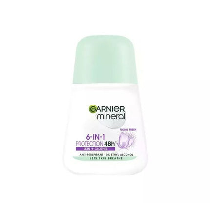 Garnier Mineral 6 in 1 Protection 48H Floral Fresh Antiperspirant Roll-On 50ml Maison des fragrances