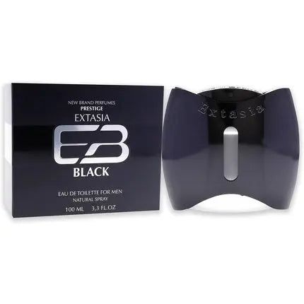 New Brand Extasia Black For Men 3.4oz EDT Spray New Brand Parfums