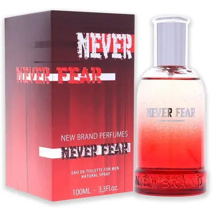 New Brand  Never Fear Edt Spray Men 3.3 Oz Sem Numero New Brand Perfumes