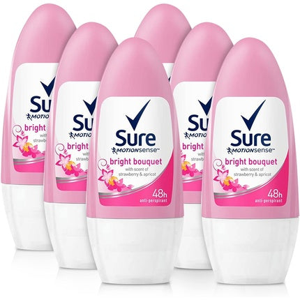 Sure Bright Bouquet Antiperspirant Roll On Deodorant for Women 50ml Sure