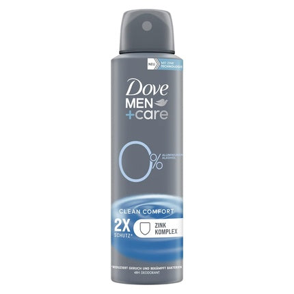 Dove Men+Care Deodorant Spray Clean Comfort Deodorant without Aluminum Protects 48 Hours Against Body Odor 150ml Dove