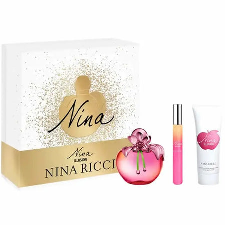 Nina Ricci Nina Illusion Eau De Parfum Spray 80ml Set 3 Pieces Nina Ricci