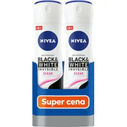 Nivea Black White Invisible Clear Antiperspirant 2 X 150 Ml Nivea
