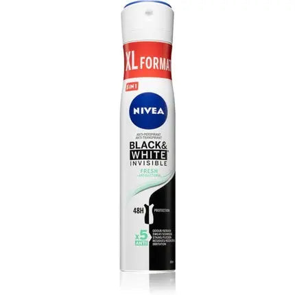 Nivea Black & White Invisible Fresh + Antibacterial Antiperspirant Spray 200 ml Nivea