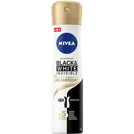 Nivea Black & White Invisible Silky Smooth Antiperspirant Spray 150ml Nivea