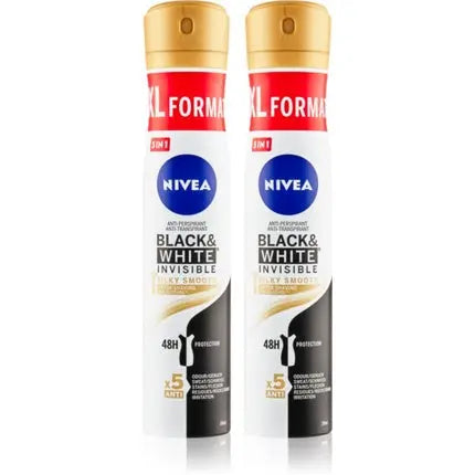 Nivea Black & White Invisible Silky Smooth Antiperspirant Spray (Convenient Packaging) Nivea