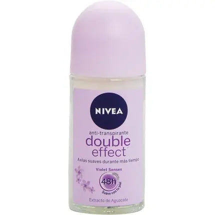 Nivea Double Effect Antiperspirant Deodorant Roll On 50ml Nivea