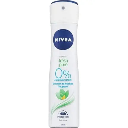 Nivea Fresh Pure 0% Aluminum Salts Spray Deodorant 150ml Nivea