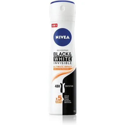 Nivea Invisible Black & White Ultimate Impact Antiperspirant Spray 150 ml Nivea