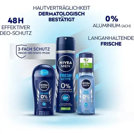 Nivea Men Fresh Active Deodorant Spray 150ml Nivea