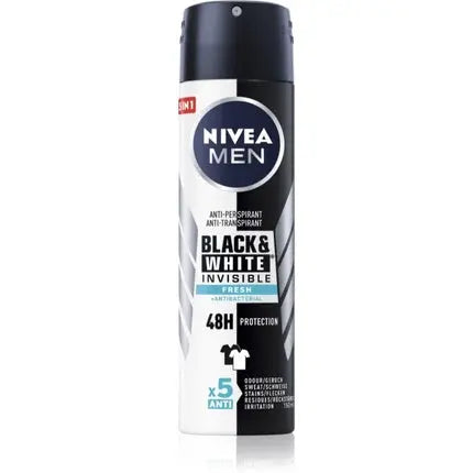 Nivea Men Invisible Black & White Antiperspirant Spray - Fresh 150 ml Nivea