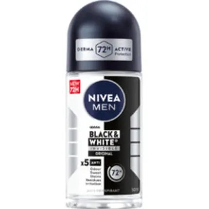 Nivea Men Invisible For Black White Original Deo Roll-On 72h - Antiperspirant Nivea