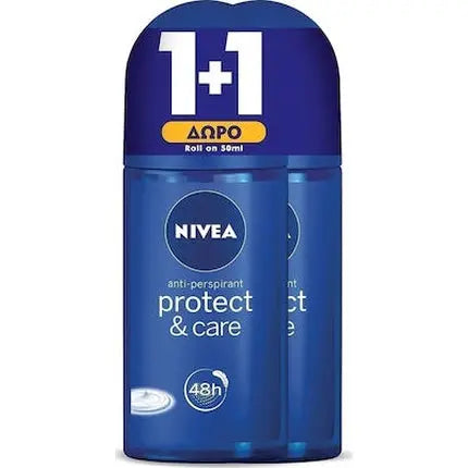 Nivea Promo Woman Protect Care Women's Deodorant Roll-On 48 Hour Protection - 2x50ml Nivea