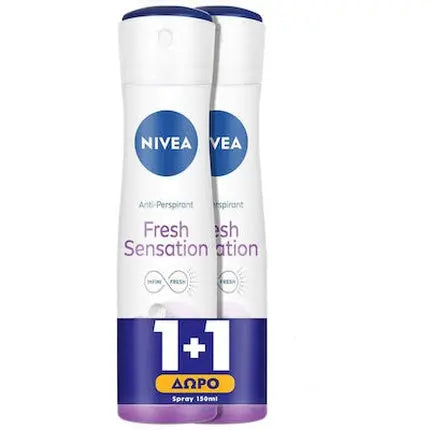 Nivea Promo Women Fresh Sensation 72h Anti-Perspirant Spray - 2x150ml Nivea