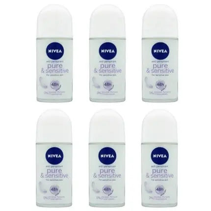 Nivea Pure & Sensitive Anti-perspirant Deodorant Roll On for Women 50ml Nivea