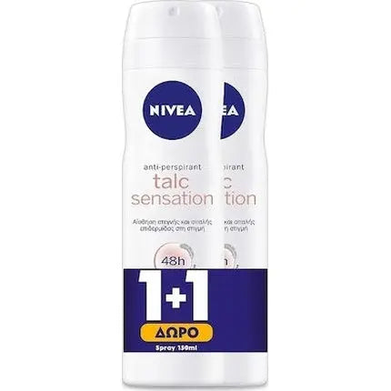 Nivea Talc Sensation Women's Deodorant Spray 48-Hour Protection - 2x150ml Nivea