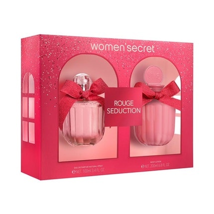 Women'secret Rouge Seduction Coffret Femme Eau de Parfum 100ml and Body Lotion 200ml Fruity Chypre 2 Piece Assortment Women's Secret