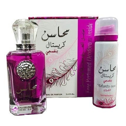 Lattafa Mahasin Crystal Violet Eau De Parfum Spray 100ml