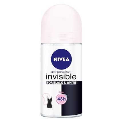 Nivea Invisible For Black & White Clear Antiperspirant Ball Antiperspirant Déodorant (Déo) Mixte 50ml